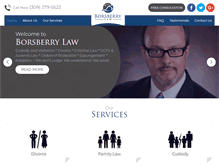 Tablet Screenshot of borsberrylaw.com
